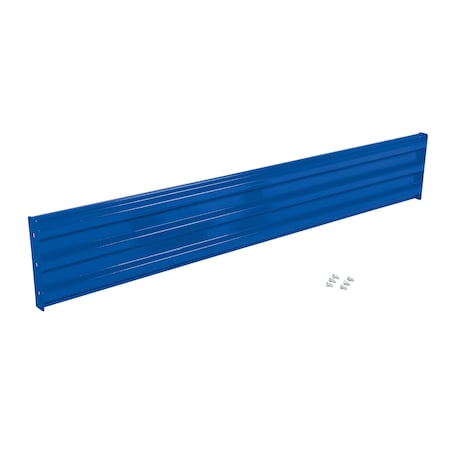 Vestil Bolt-On Style Guard Rail 8 Ft Blue GR-F3R-BO-8-BU
